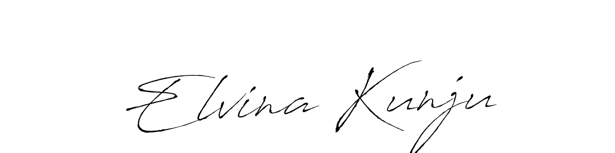 It looks lik you need a new signature style for name Elvina Kunju. Design unique handwritten (Antro_Vectra) signature with our free signature maker in just a few clicks. Elvina Kunju signature style 6 images and pictures png