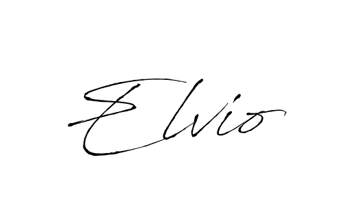 How to make Elvio name signature. Use Antro_Vectra style for creating short signs online. This is the latest handwritten sign. Elvio signature style 6 images and pictures png