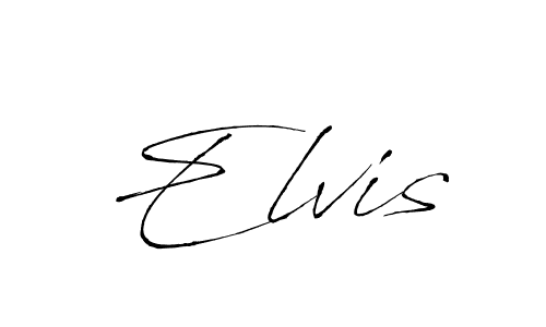 Make a beautiful signature design for name Elvis. With this signature (Antro_Vectra) style, you can create a handwritten signature for free. Elvis signature style 6 images and pictures png