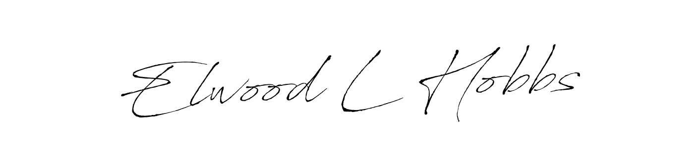 Also we have Elwood L Hobbs name is the best signature style. Create professional handwritten signature collection using Antro_Vectra autograph style. Elwood L Hobbs signature style 6 images and pictures png