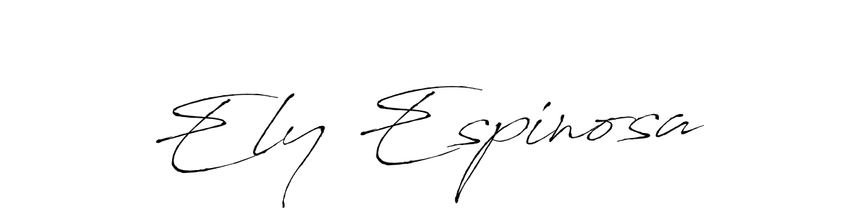 Create a beautiful signature design for name Ely Espinosa. With this signature (Antro_Vectra) fonts, you can make a handwritten signature for free. Ely Espinosa signature style 6 images and pictures png