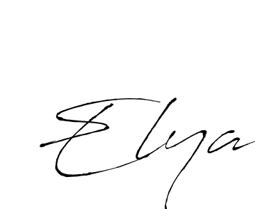 Make a beautiful signature design for name Elya. With this signature (Antro_Vectra) style, you can create a handwritten signature for free. Elya signature style 6 images and pictures png