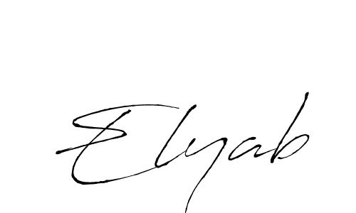 Also we have Elyab name is the best signature style. Create professional handwritten signature collection using Antro_Vectra autograph style. Elyab signature style 6 images and pictures png