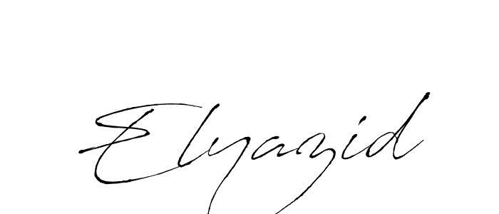 Create a beautiful signature design for name Elyazid. With this signature (Antro_Vectra) fonts, you can make a handwritten signature for free. Elyazid signature style 6 images and pictures png