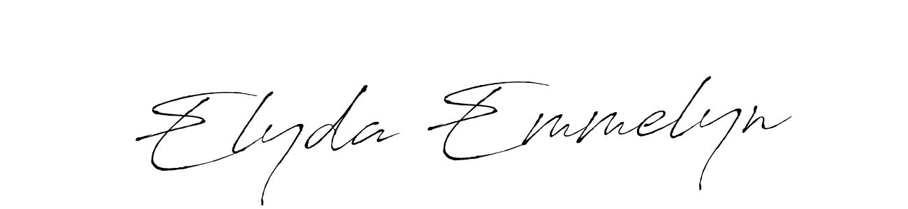 Design your own signature with our free online signature maker. With this signature software, you can create a handwritten (Antro_Vectra) signature for name Elyda Emmelyn. Elyda Emmelyn signature style 6 images and pictures png