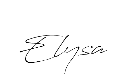 Create a beautiful signature design for name Elysa. With this signature (Antro_Vectra) fonts, you can make a handwritten signature for free. Elysa signature style 6 images and pictures png