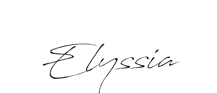 Design your own signature with our free online signature maker. With this signature software, you can create a handwritten (Antro_Vectra) signature for name Elyssia. Elyssia signature style 6 images and pictures png
