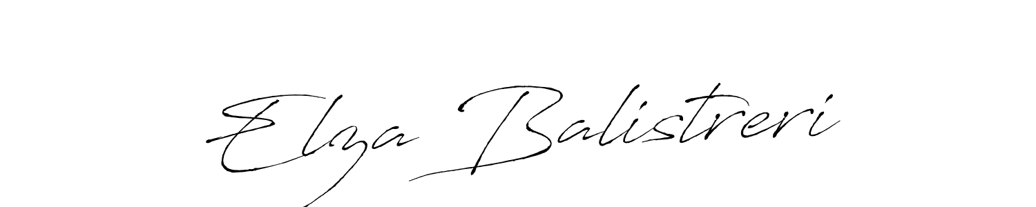 Make a beautiful signature design for name Elza Balistreri. With this signature (Antro_Vectra) style, you can create a handwritten signature for free. Elza Balistreri signature style 6 images and pictures png