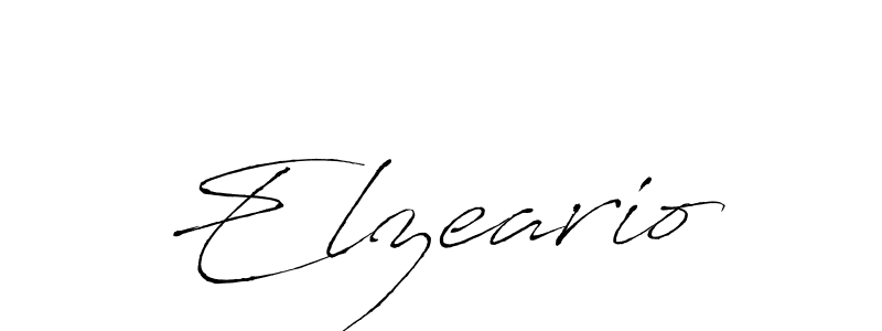 How to make Elzeario name signature. Use Antro_Vectra style for creating short signs online. This is the latest handwritten sign. Elzeario signature style 6 images and pictures png