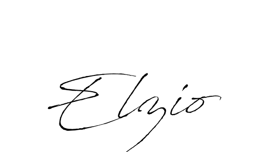 Make a beautiful signature design for name Elzio. With this signature (Antro_Vectra) style, you can create a handwritten signature for free. Elzio signature style 6 images and pictures png