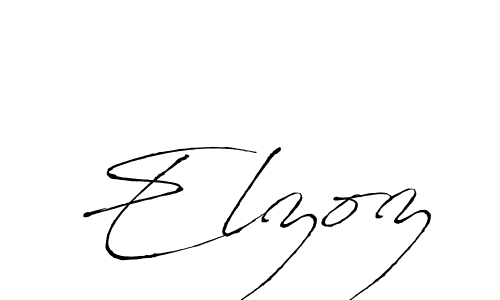 Use a signature maker to create a handwritten signature online. With this signature software, you can design (Antro_Vectra) your own signature for name Elzoz. Elzoz signature style 6 images and pictures png