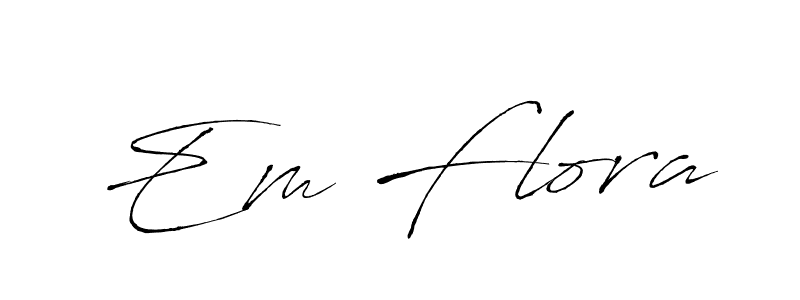 Best and Professional Signature Style for Em Flora. Antro_Vectra Best Signature Style Collection. Em Flora signature style 6 images and pictures png