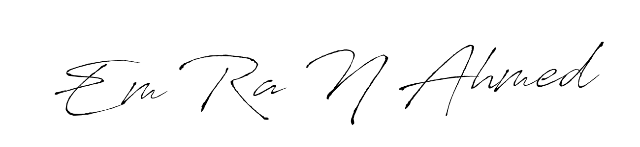 How to Draw Em Ra N Ahmed signature style? Antro_Vectra is a latest design signature styles for name Em Ra N Ahmed. Em Ra N Ahmed signature style 6 images and pictures png