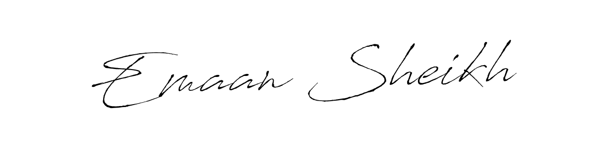 Also we have Emaan Sheikh name is the best signature style. Create professional handwritten signature collection using Antro_Vectra autograph style. Emaan Sheikh signature style 6 images and pictures png