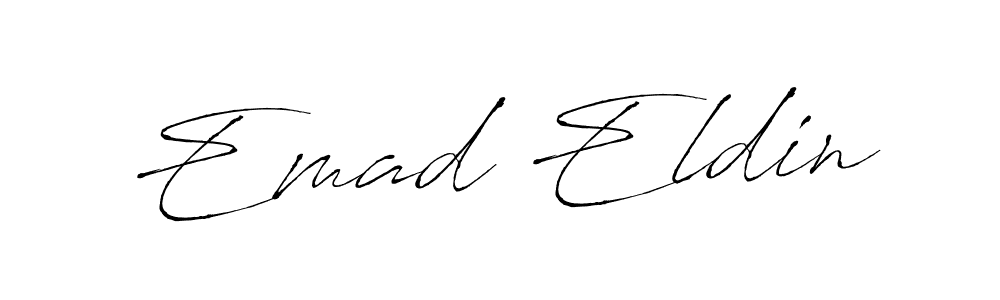 Use a signature maker to create a handwritten signature online. With this signature software, you can design (Antro_Vectra) your own signature for name Emad Eldin. Emad Eldin signature style 6 images and pictures png