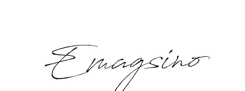 How to Draw Emagsino signature style? Antro_Vectra is a latest design signature styles for name Emagsino. Emagsino signature style 6 images and pictures png