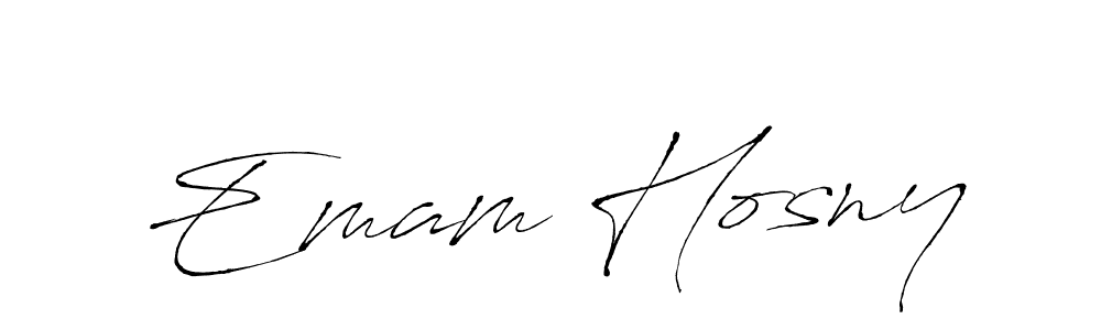 How to make Emam Hosny signature? Antro_Vectra is a professional autograph style. Create handwritten signature for Emam Hosny name. Emam Hosny signature style 6 images and pictures png