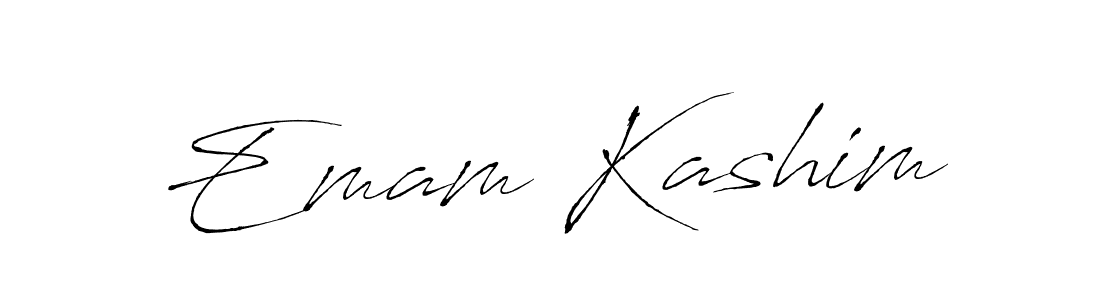 Make a beautiful signature design for name Emam Kashim. With this signature (Antro_Vectra) style, you can create a handwritten signature for free. Emam Kashim signature style 6 images and pictures png