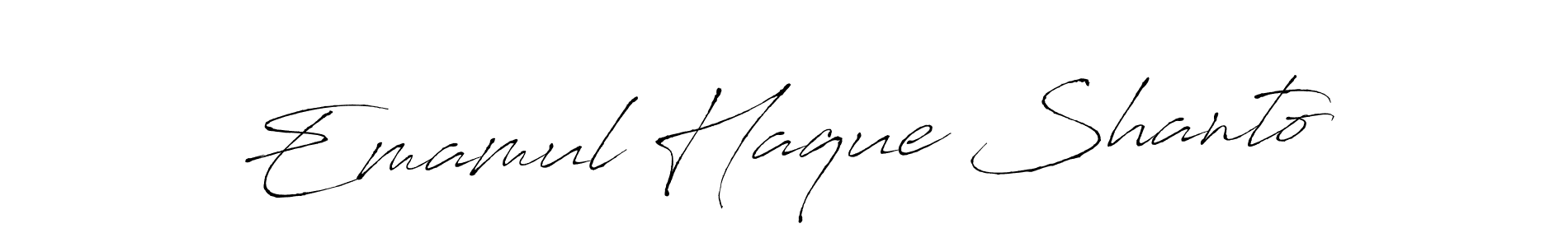 Here are the top 10 professional signature styles for the name Emamul Haque Shanto. These are the best autograph styles you can use for your name. Emamul Haque Shanto signature style 6 images and pictures png