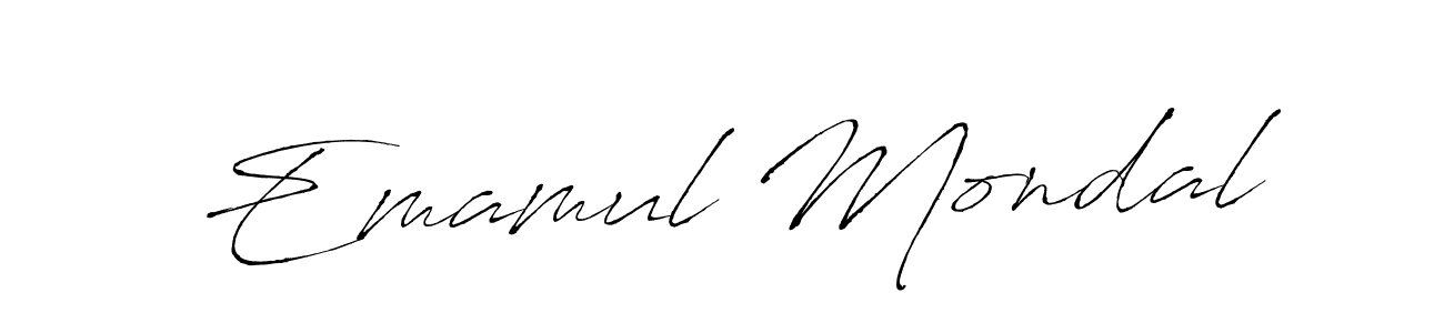 You should practise on your own different ways (Antro_Vectra) to write your name (Emamul Mondal) in signature. don't let someone else do it for you. Emamul Mondal signature style 6 images and pictures png