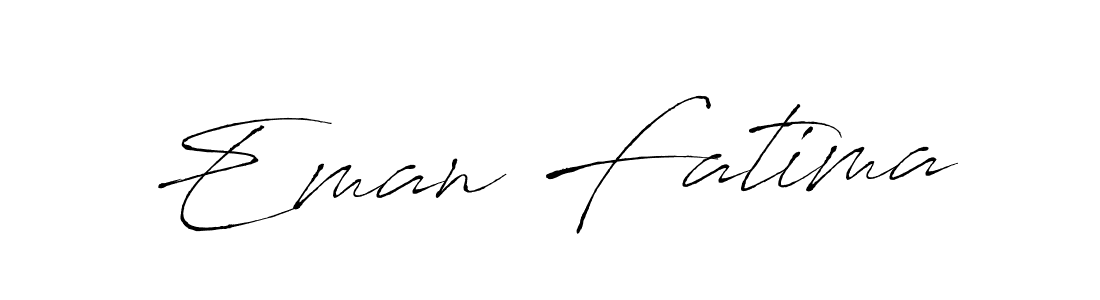 Eman Fatima stylish signature style. Best Handwritten Sign (Antro_Vectra) for my name. Handwritten Signature Collection Ideas for my name Eman Fatima. Eman Fatima signature style 6 images and pictures png