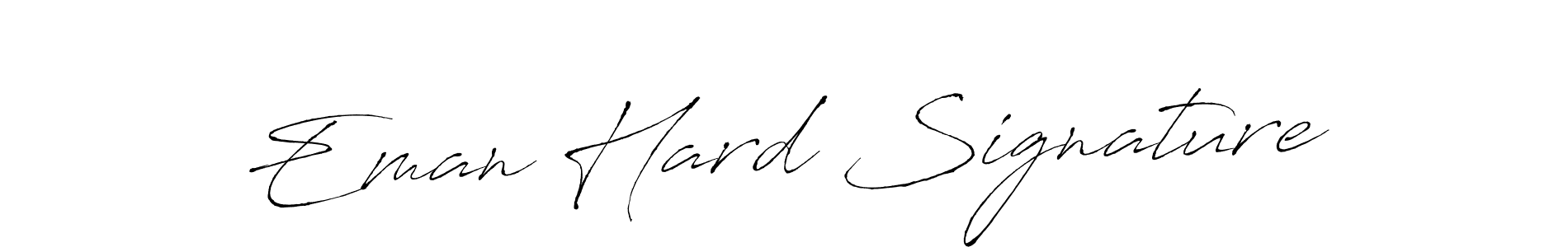 How to make Eman Hard Signature name signature. Use Antro_Vectra style for creating short signs online. This is the latest handwritten sign. Eman Hard Signature signature style 6 images and pictures png