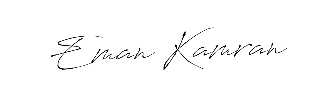 You should practise on your own different ways (Antro_Vectra) to write your name (Eman Kamran) in signature. don't let someone else do it for you. Eman Kamran signature style 6 images and pictures png