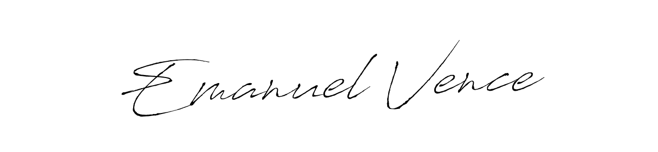 Design your own signature with our free online signature maker. With this signature software, you can create a handwritten (Antro_Vectra) signature for name Emanuel Vence. Emanuel Vence signature style 6 images and pictures png