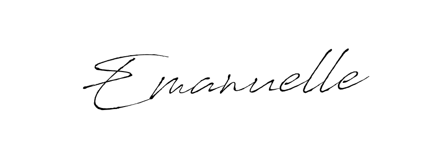 Make a beautiful signature design for name Emanuelle. With this signature (Antro_Vectra) style, you can create a handwritten signature for free. Emanuelle signature style 6 images and pictures png