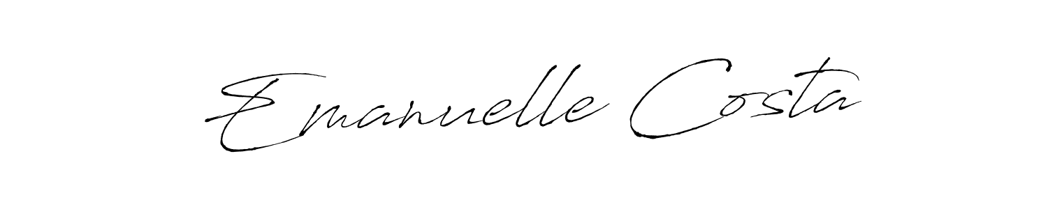 Use a signature maker to create a handwritten signature online. With this signature software, you can design (Antro_Vectra) your own signature for name Emanuelle Costa. Emanuelle Costa signature style 6 images and pictures png