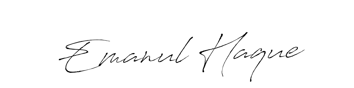 See photos of Emanul Haque official signature by Spectra . Check more albums & portfolios. Read reviews & check more about Antro_Vectra font. Emanul Haque signature style 6 images and pictures png