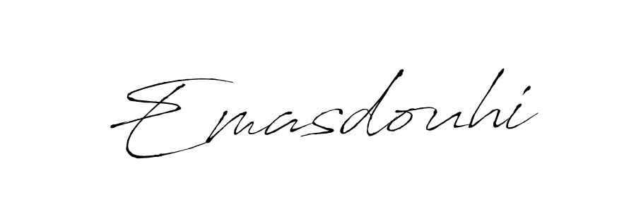 Make a beautiful signature design for name Emasdouhi. With this signature (Antro_Vectra) style, you can create a handwritten signature for free. Emasdouhi signature style 6 images and pictures png