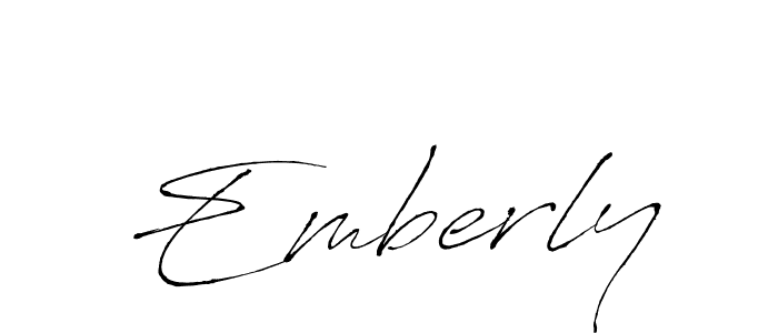 Create a beautiful signature design for name Emberly. With this signature (Antro_Vectra) fonts, you can make a handwritten signature for free. Emberly signature style 6 images and pictures png