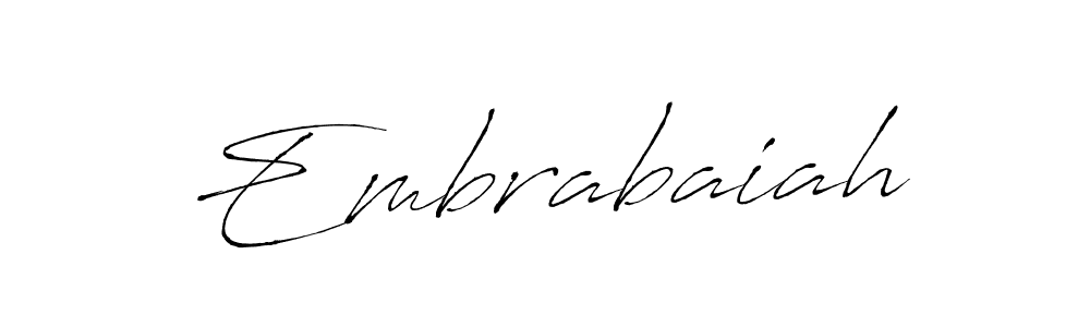 How to Draw Embrabaiah signature style? Antro_Vectra is a latest design signature styles for name Embrabaiah. Embrabaiah signature style 6 images and pictures png