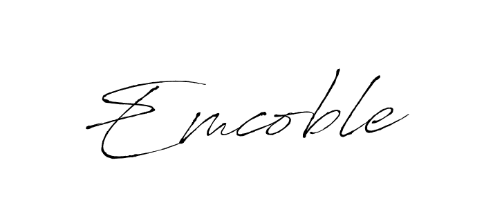 Similarly Antro_Vectra is the best handwritten signature design. Signature creator online .You can use it as an online autograph creator for name Emcoble. Emcoble signature style 6 images and pictures png