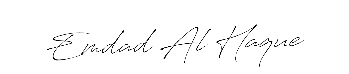 This is the best signature style for the Emdad Al Haque name. Also you like these signature font (Antro_Vectra). Mix name signature. Emdad Al Haque signature style 6 images and pictures png