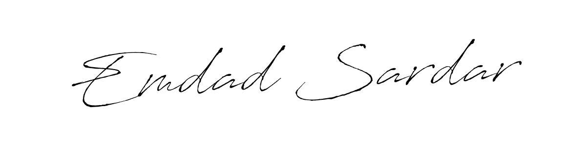Create a beautiful signature design for name Emdad Sardar. With this signature (Antro_Vectra) fonts, you can make a handwritten signature for free. Emdad Sardar signature style 6 images and pictures png