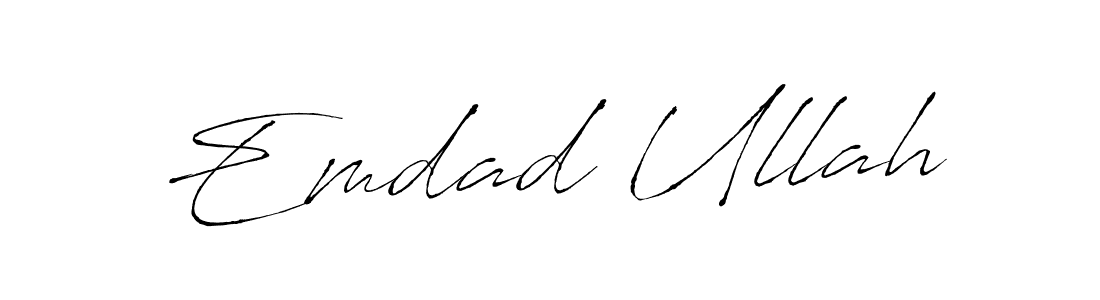 Also we have Emdad Ullah name is the best signature style. Create professional handwritten signature collection using Antro_Vectra autograph style. Emdad Ullah signature style 6 images and pictures png