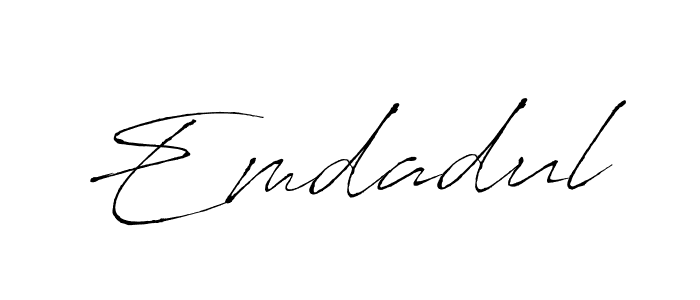 Also You can easily find your signature by using the search form. We will create Emdadul name handwritten signature images for you free of cost using Antro_Vectra sign style. Emdadul signature style 6 images and pictures png