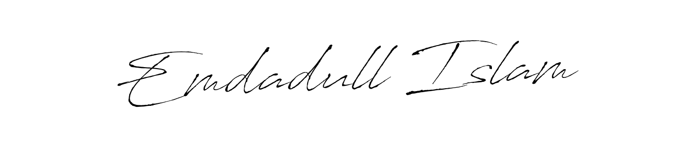 Also we have Emdadull Islam name is the best signature style. Create professional handwritten signature collection using Antro_Vectra autograph style. Emdadull Islam signature style 6 images and pictures png