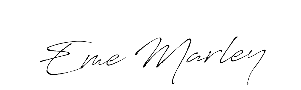 You should practise on your own different ways (Antro_Vectra) to write your name (Eme Marley) in signature. don't let someone else do it for you. Eme Marley signature style 6 images and pictures png
