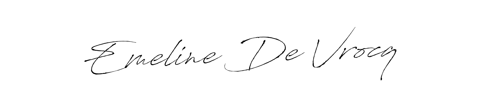 Make a beautiful signature design for name Emeline De Vrocq. Use this online signature maker to create a handwritten signature for free. Emeline De Vrocq signature style 6 images and pictures png