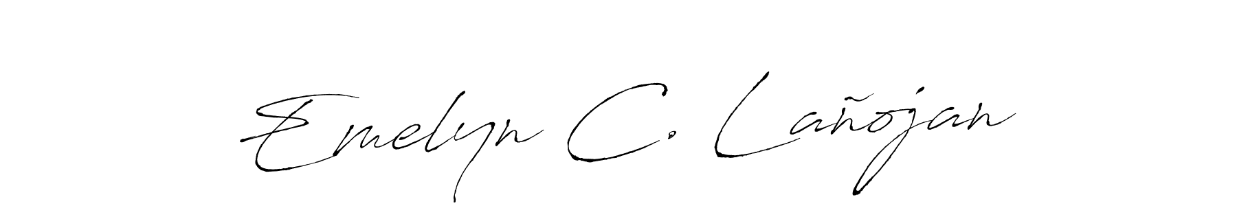 Use a signature maker to create a handwritten signature online. With this signature software, you can design (Antro_Vectra) your own signature for name Emelyn C. Lañojan. Emelyn C. Lañojan signature style 6 images and pictures png