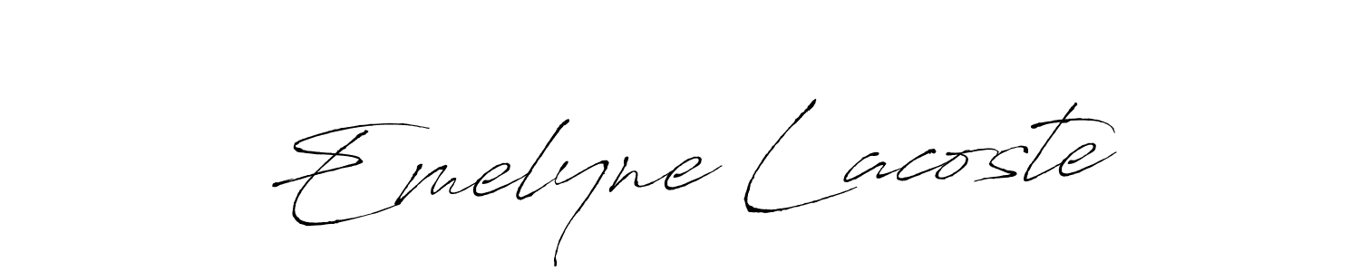 How to make Emelyne Lacoste signature? Antro_Vectra is a professional autograph style. Create handwritten signature for Emelyne Lacoste name. Emelyne Lacoste signature style 6 images and pictures png