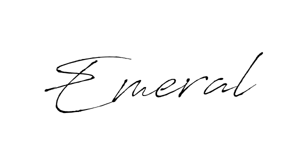 How to make Emeral name signature. Use Antro_Vectra style for creating short signs online. This is the latest handwritten sign. Emeral signature style 6 images and pictures png