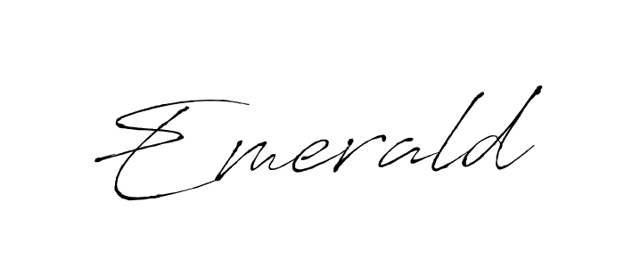 Create a beautiful signature design for name Emerald. With this signature (Antro_Vectra) fonts, you can make a handwritten signature for free. Emerald signature style 6 images and pictures png