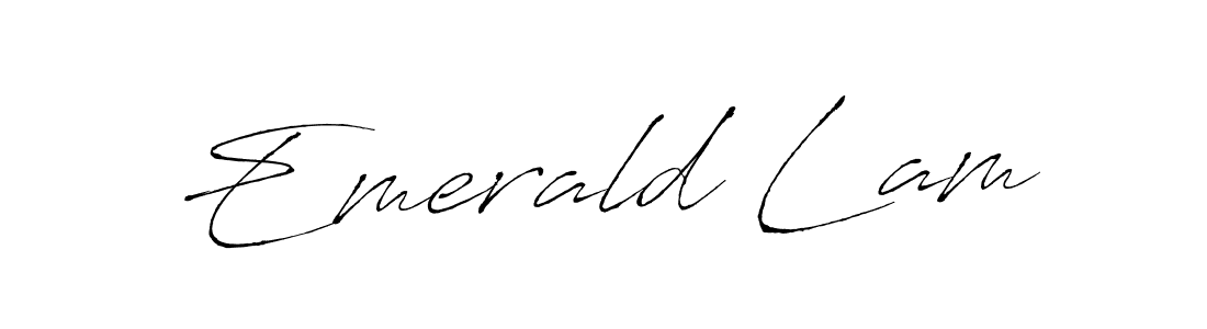 Create a beautiful signature design for name Emerald Lam. With this signature (Antro_Vectra) fonts, you can make a handwritten signature for free. Emerald Lam signature style 6 images and pictures png