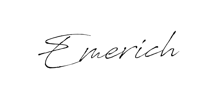 Create a beautiful signature design for name Emerich. With this signature (Antro_Vectra) fonts, you can make a handwritten signature for free. Emerich signature style 6 images and pictures png