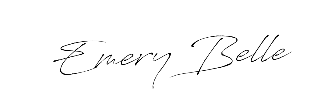 Make a beautiful signature design for name Emery Belle. With this signature (Antro_Vectra) style, you can create a handwritten signature for free. Emery Belle signature style 6 images and pictures png