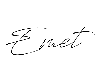 Also we have Emet name is the best signature style. Create professional handwritten signature collection using Antro_Vectra autograph style. Emet signature style 6 images and pictures png